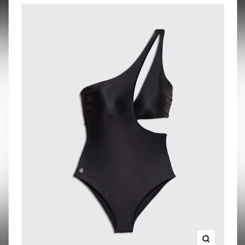 Bilibond black mamba one shoulder swimsuit